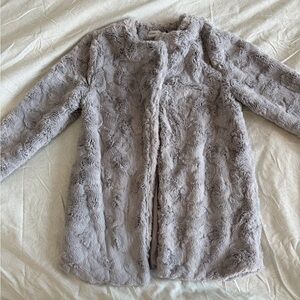 Women's Faux Fur Coat in Gray